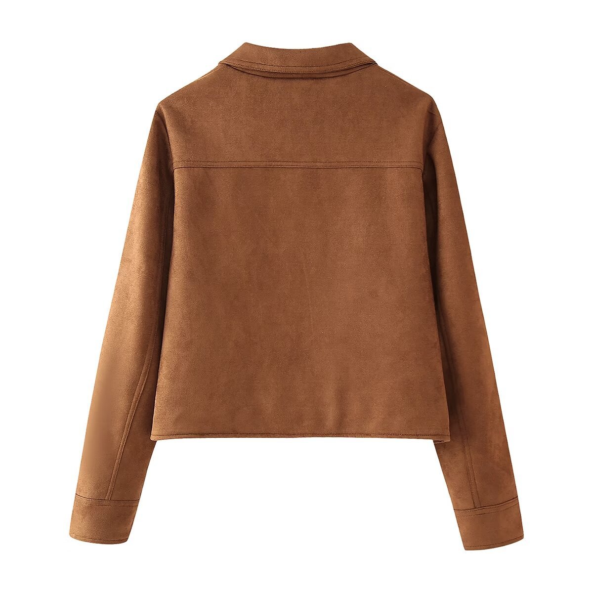 Women's clothing 2024 autumn/winter new street fashion casual lapel jacket_voghion.com