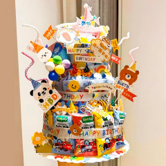 誕生日シーンの装飾用品大人と子供のスナックケーキデコレーション1歳のDIY素材パッケージ発泡胚モデル