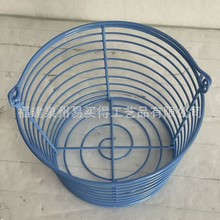 跨境亚马逊铁艺手提篮厨房杂物筐水果高尔夫球收纳篮复活节鸡蛋篮