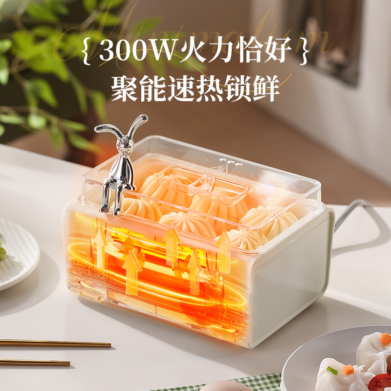 ドイツ JIEXG ミニ卵調理器家庭寮朝食卵調理器多機能高速調理蒸し卵調理器二層|undefined