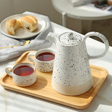创意陶瓷茶具 北欧泼墨家用单壶过滤花茶壶耐热下午茶壶杯碟水具