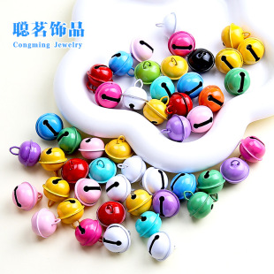 22mm Painted Candy Color Metal Bell DIY Jewelry Keychain Accessories Pendant Small Pet Bell