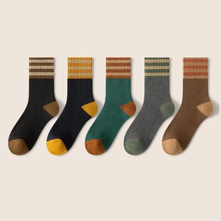 L 59960 Thick Solid Color Towel Socks ��ůë���m �羳��
