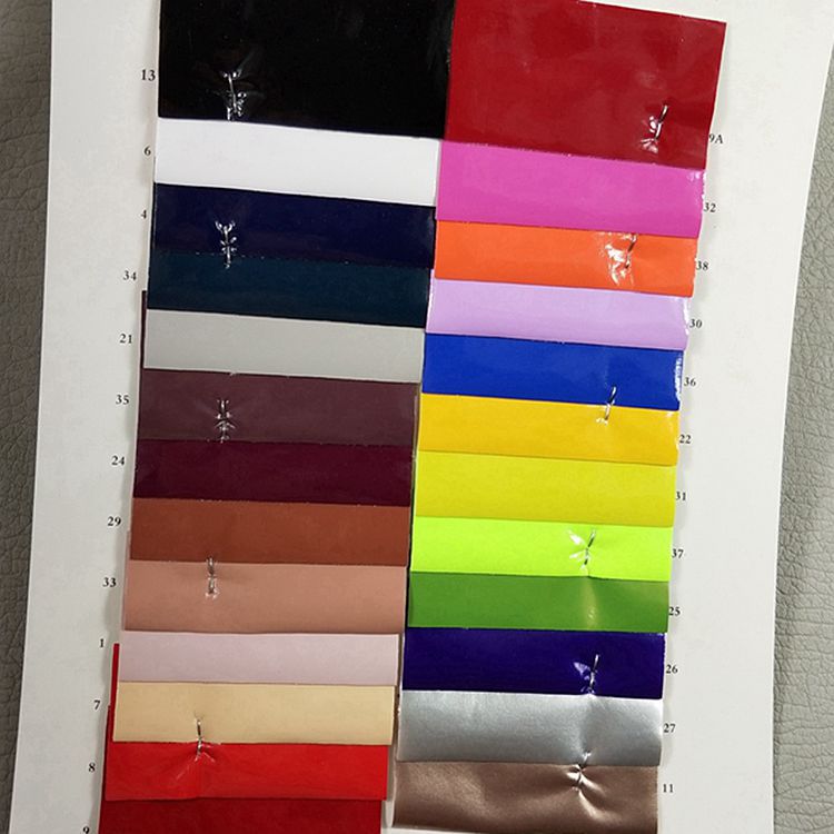 毛底镜面四面弹力PU服装革弹力镜面衣服鞋子饰品包装柔软弹力镜面