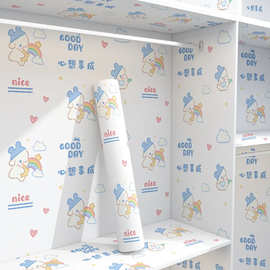 宿舍卡通桌面装饰遮丑贴膜翻新改造家具桌子防水自粘学生