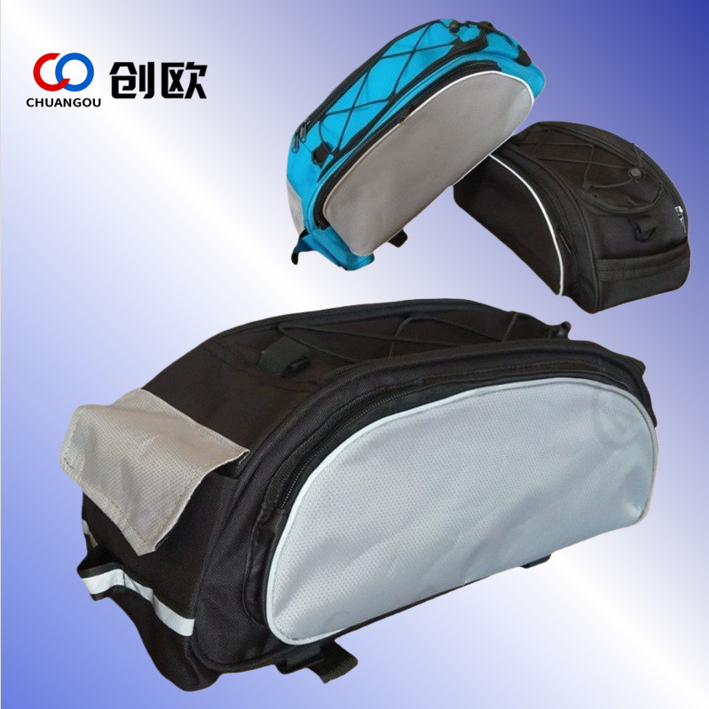 Bolsa de estante trasero de bicicleta accesorios de equitación al aire libre equipo estante trasero bolsa de transporte fábrica al por mayor bolsa de asiento trasero de bicicleta
