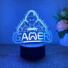 D 91268 3D game controller night light 3D ��Ϸ�ֱ�Сҹ��