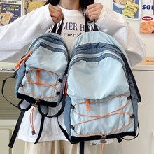 户外双肩包抽绳迷你包轻便百搭旅行徒步登山包女轻便旅游小背包