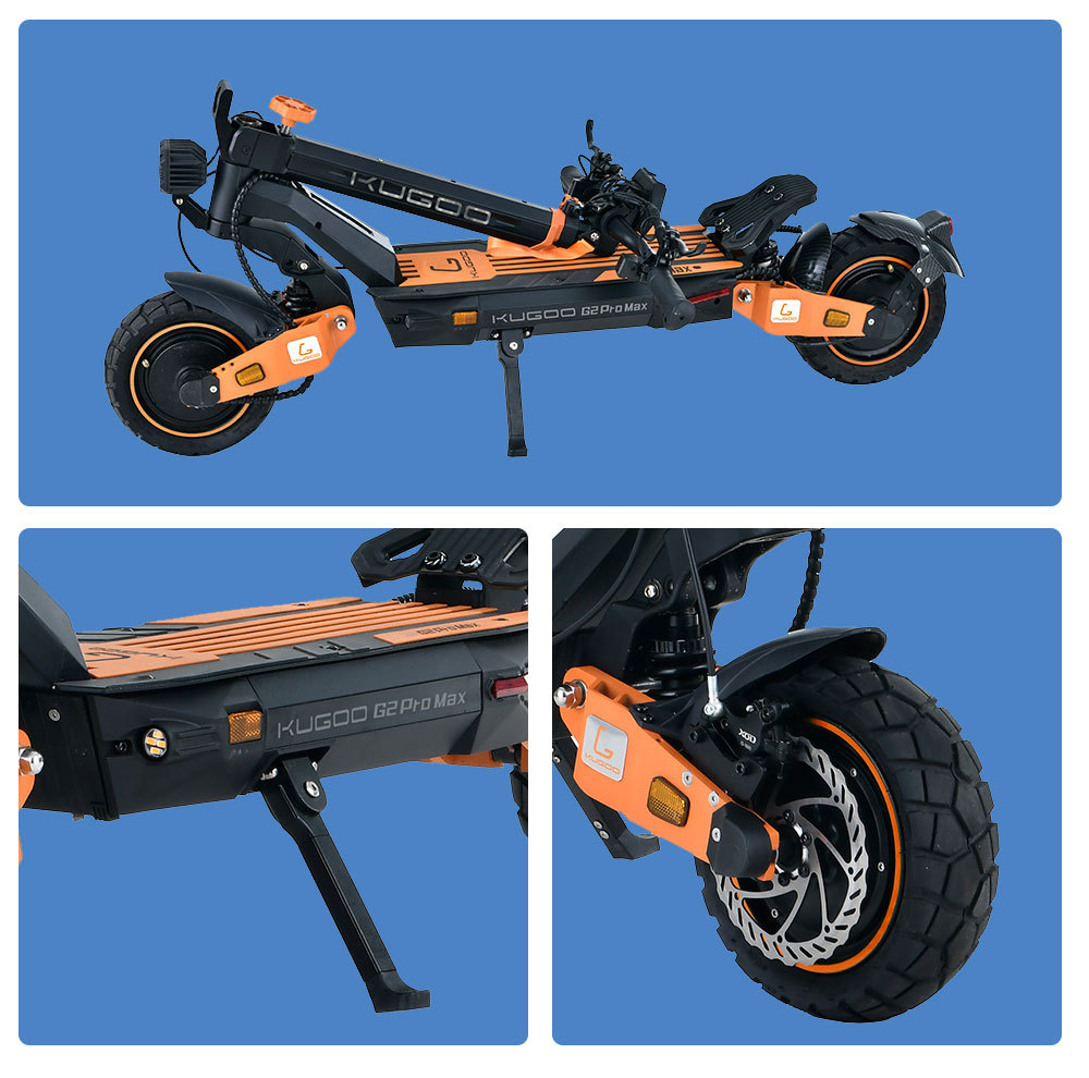 Kugoo G2 Pro Max 1000W=F2 Pro Max, 52V 20Ah Foldable Adult Electric Scooter