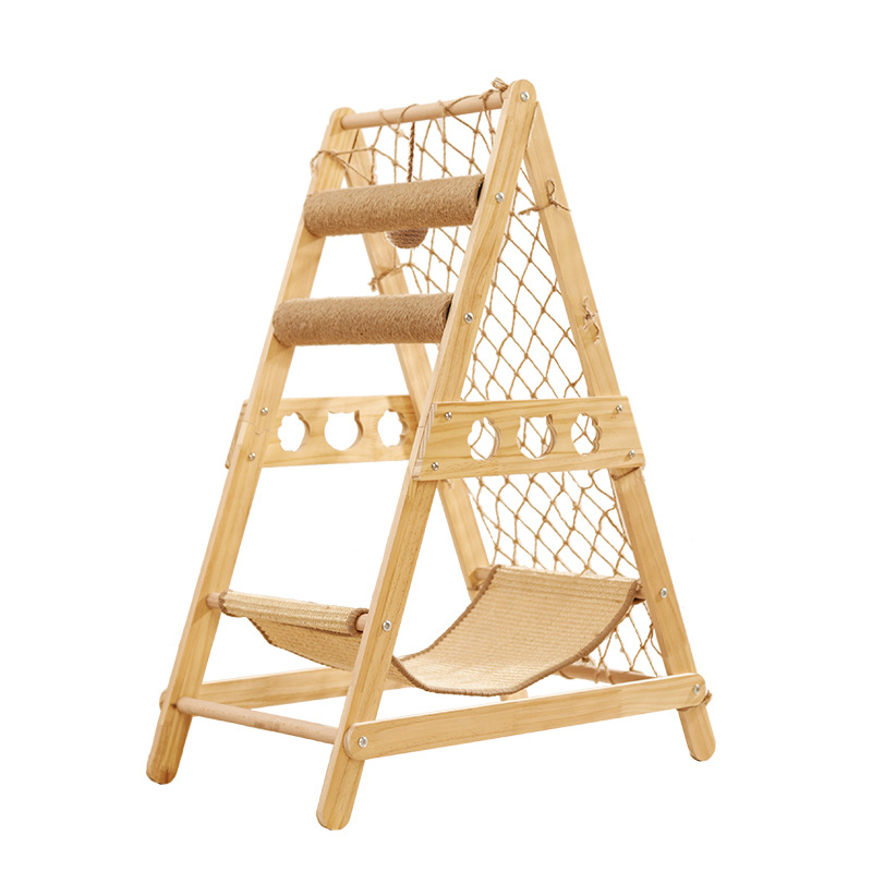 Estante de escalada de gato grande estante de gato nido de gato BULUS/brushi gato rascador de gato rascador tablero escalada red multifuncional gato hamaca