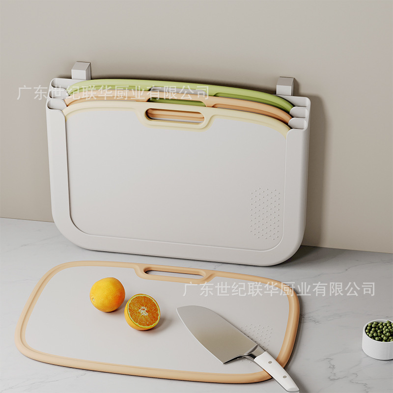 No-Drill Wall-Mounted Double-Sided Cutting Board, Hangable Kitchen Chopping Board, Baby Food Prep Board, Baby Cutting Board No-Drill Wall-Mounted Double-Sided Cutting Board, Hangable Kitchen Chopping Board, Baby Food Prep Board, Baby Cutting Board