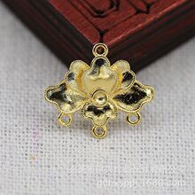DIY��Ʒ����ֹ�DIY��ɫͭ19*16*3MM˫���ŷ���������B2913