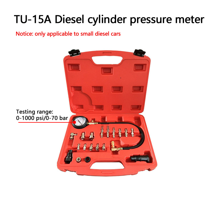 Indicador de presión del cilindro diesel TU-15A indicador de presión del cilindro diesel indicador de prueba del cilindro del motor diesel
