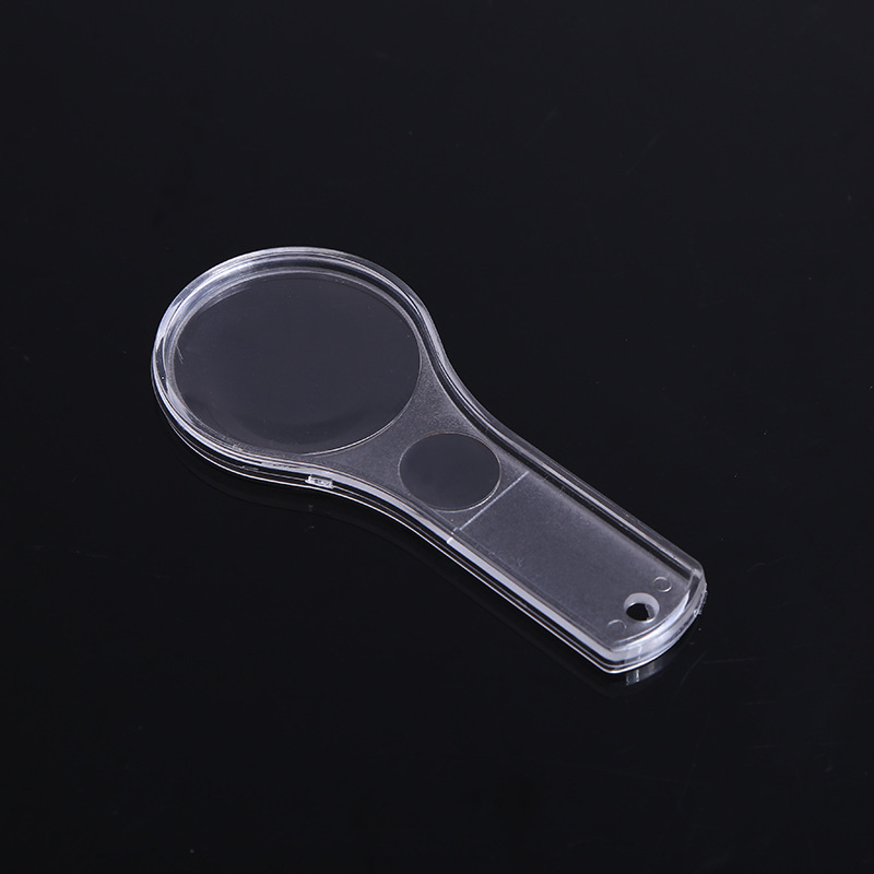 手持透明放大镜儿童老人阅读放大镜学生科研教学放大镜可印广告