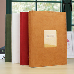 BB4C Wholesale Fleece Fabric Photo Album 6-inch 7-inch Large 6-inch Insert Type Laminated High Capacity Photo Album for Family