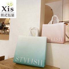 Thickened laminated non-woven fabric shopping bag large clothing bag, shopping bag for cosmetics, 3D gift bag for accessories