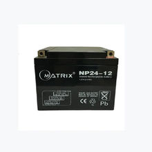 MATRIX矩阵蓄电池NP24-12 12V24AH安防摄像头消防机柜仪器设备用