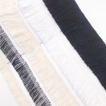 小香风棉线1.5-5CM黑白彩色单边流苏须辅料 舞蹈服装箱包排须花边