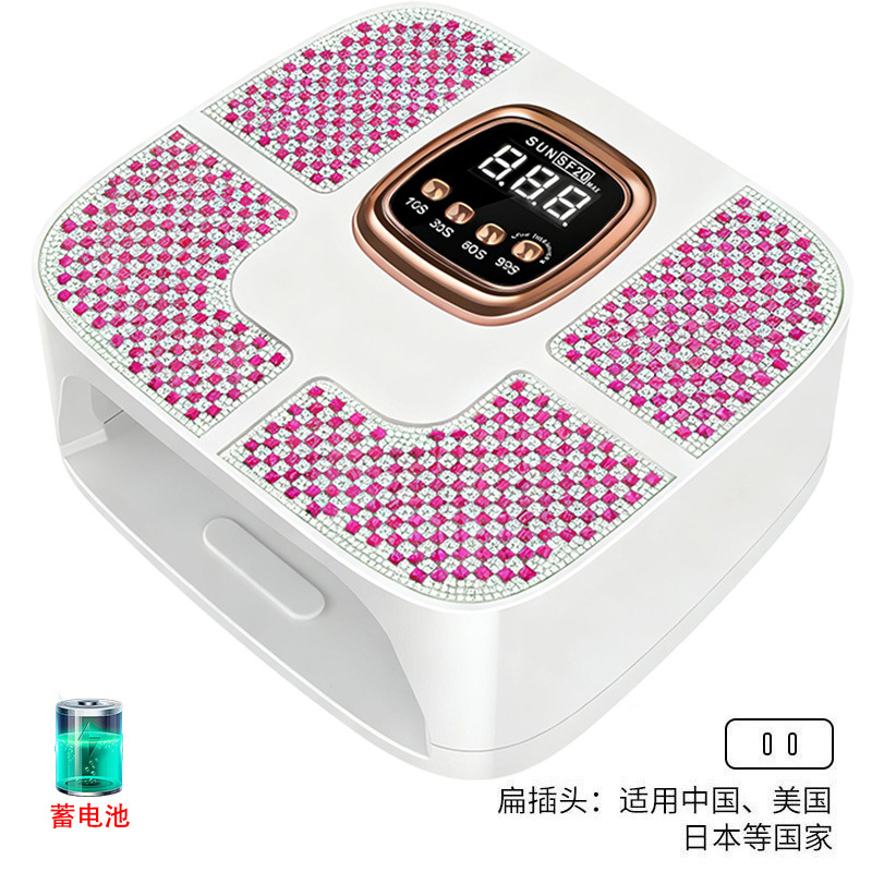 160W alta potencia manicure lámpara diámetro de alta calidad manicure luz de terapia de almacenamiento inteligente inducción manicure pegamento lámpara de horneado manicure