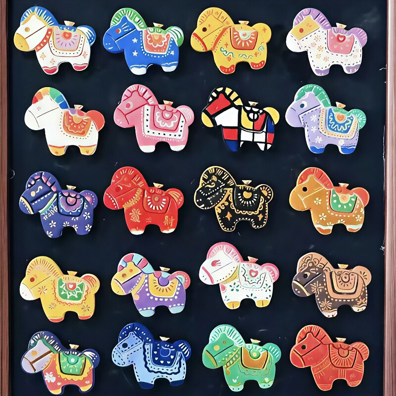 Little Pony Plaster Refrigerator Magnet Plaster Doll DIY Handmade Artwork Children's Educational Graffiti Material Kit Small Gift Little Pony Plaster Refrigerator Magnet Plaster Doll DIY Handmade Artwork Children's Educational Graffiti Material Kit Small Gift