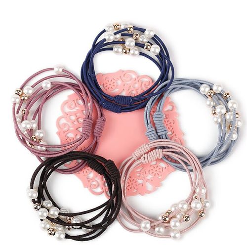 Nine-bead headband manufacturers wholesale simple Korean style hair small fresh ornaments new style rubber band hair ties headband accessories