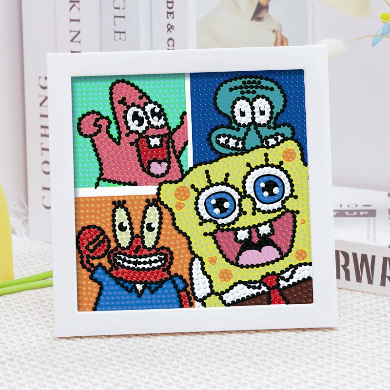 Набор для алмазной вышивки (Sanrio) Пикачу в раме, 17×17 см, комплект для полного стежка DIY