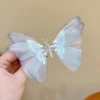 Printed butterfly hairpin [Light Blue]