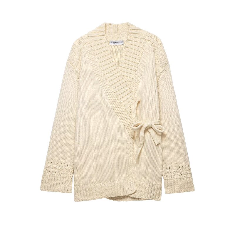 Z Cross-Border European and American Foreign Trade Women's Clothing 2026 Spring Kimono-Style Loose Lazy Style Thick Knit Sweater Coat Z Cross-Border European and American Foreign Trade Women's Clothing 2026 Spring Kimono-Style Loose Lazy Style Thick Knit Sweater Coat