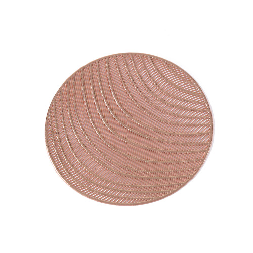 Nordic round tea cup coaster with gold foil sand effect anti-slip and waterproof dining mat home insulation washable coaster direct factory sale