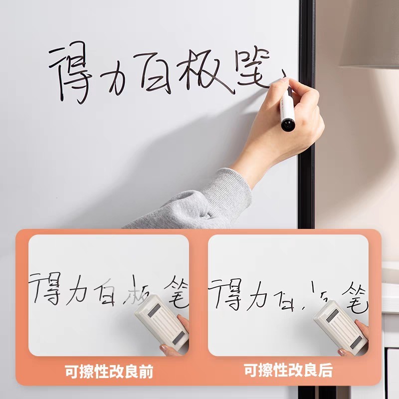 得力白板笔S507可加墨水办公演讲笔大容量教师用水性可擦白板写字|undefined