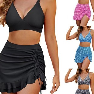 2025 Amazon Aliexpress Sexy European and American Foreign Trade Swimwear Women's Cross-Border Swimwear Wholesale Bikini in Stock