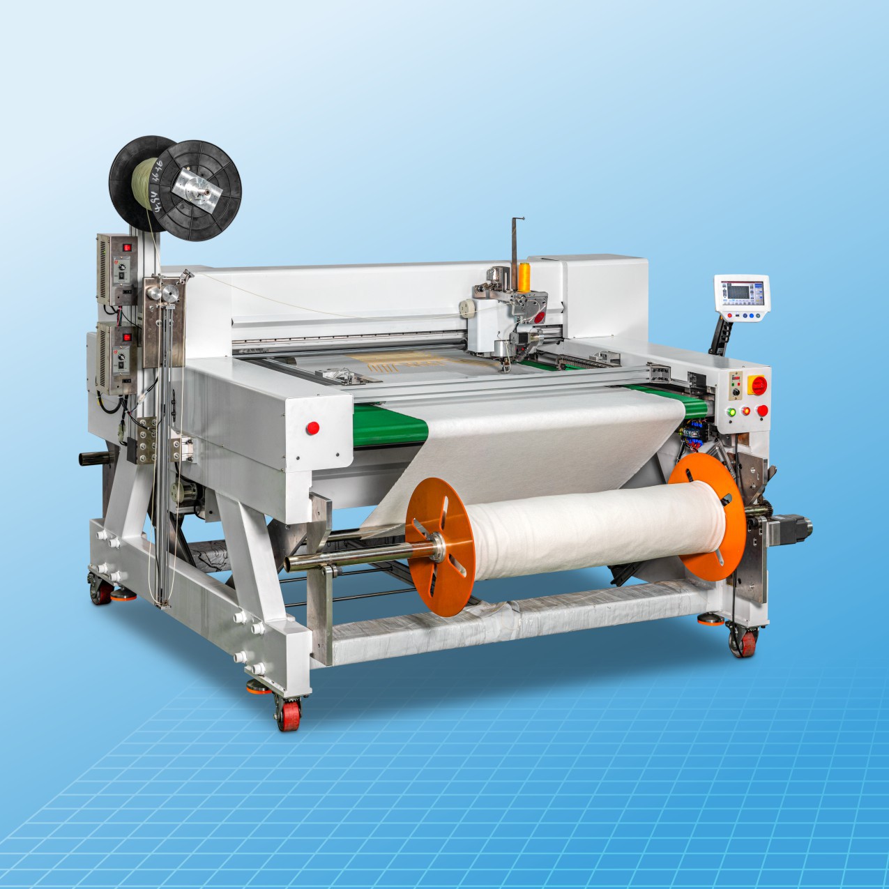 Fabricante de Dongguan mantas térmicas cojín térmico ropa térmica cojín de automóvil todo tipo de material máquina de cableado de patrón