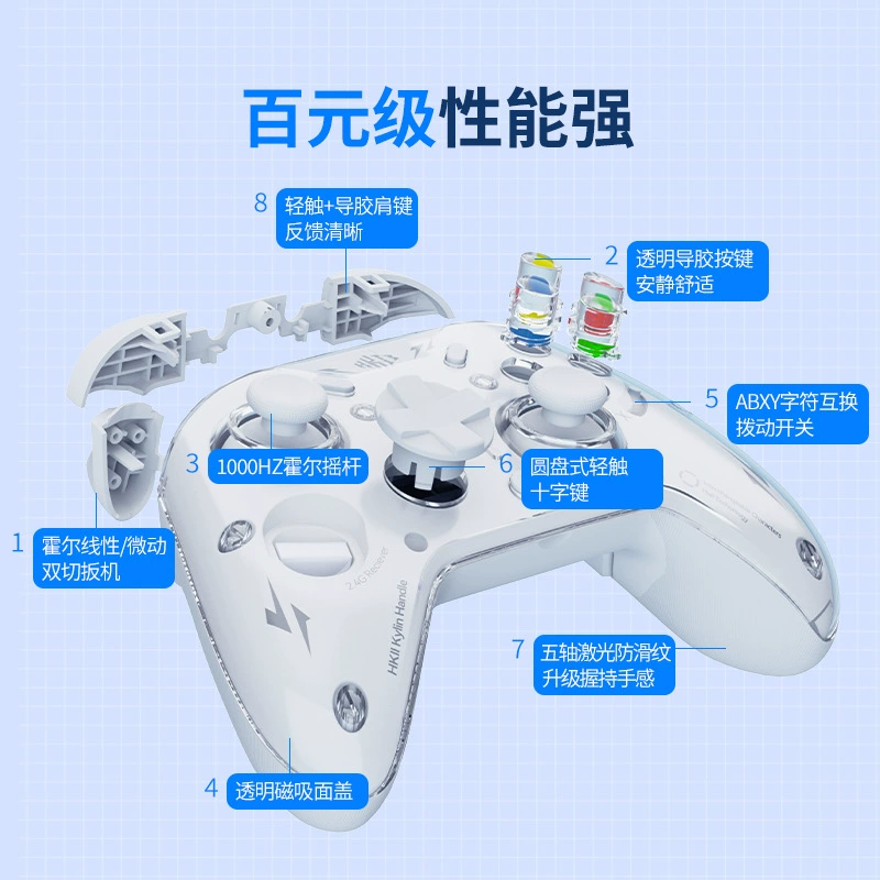 Новый контроллер Kirin Switch Bluetooth двойной гальванический сенсор с воссозданной вибрацией, Черная Миф Вуконг, ПК, ТВ, iOS
