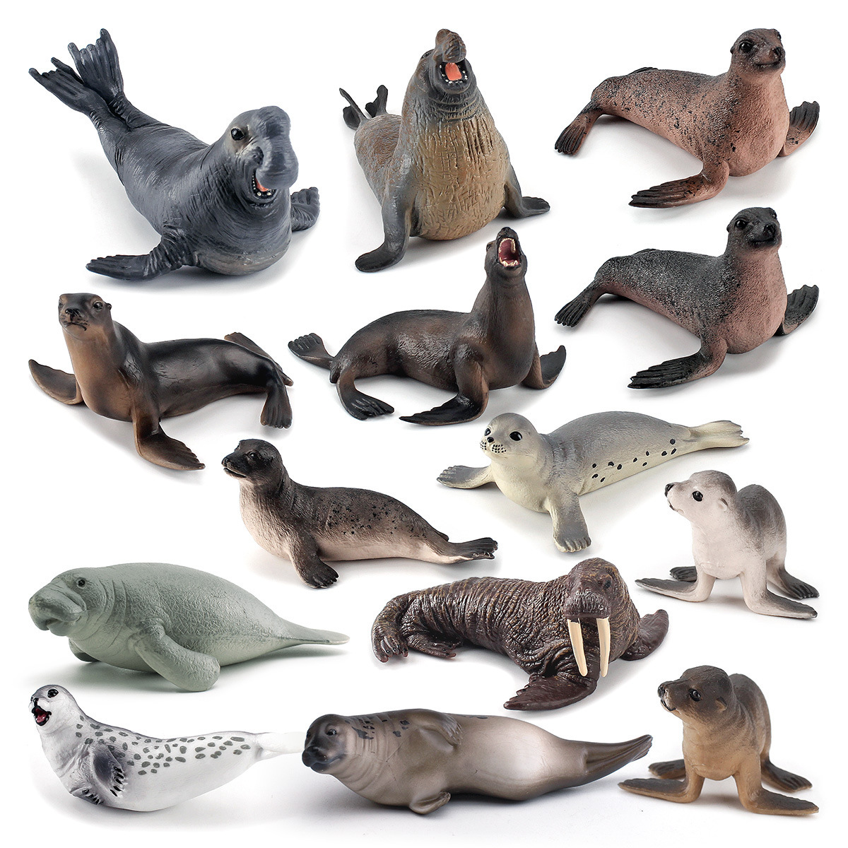 Exportación transfronteriza de la cognición de los niños Simulación de focas Leones marinos Animales Marinos Modelo de Ornamentación de escritorio