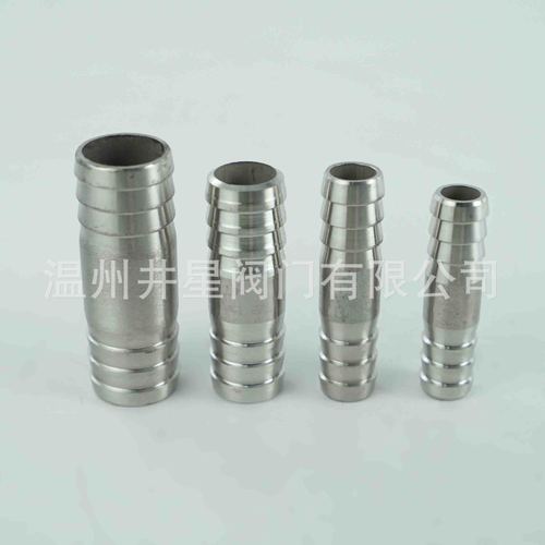 304 stainless steel double-headed pagoda double-pipe joint straight-through double-head joint 8mm10mm12mm15mm