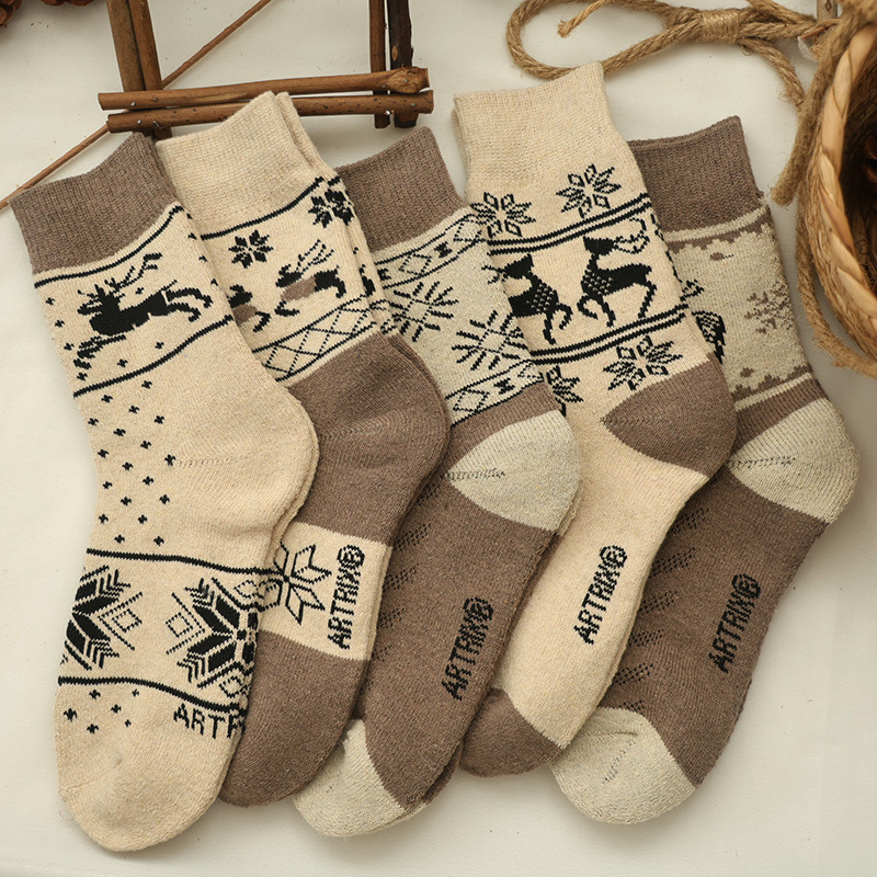 Camel Wool Thickened! Khaki Camel-Colored Camel Wool Socks, Winter Thickened Warm and Cold-Resistant Mid-Calf Socks for Men and Women Camel Wool Thickened! Khaki Camel-Colored Camel Wool Socks, Winter Thickened Warm and Cold-Resistant Mid-Calf Socks for Men and Women