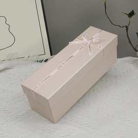 黑色礼物盒感礼盒空盒香槟杯奖牌水杯包装盒长方形长条可