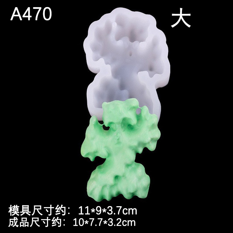 Grande y pequeño tridimensional monstruo de dibujos animados molde de silicona creativo hecho a mano jabón aromaterapia vela molde yeso epoxi molde