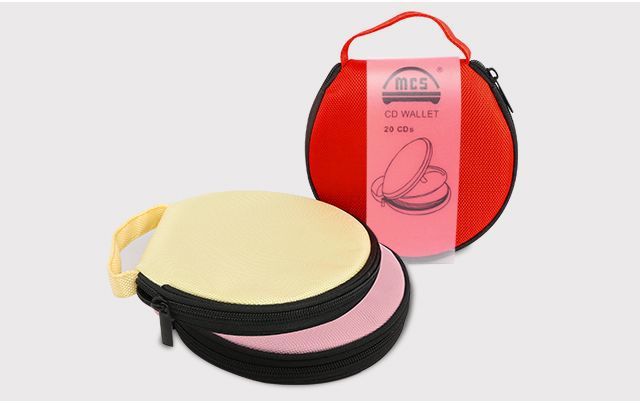 Plaid Car CD Bag Disc Storage Case Multifunctional Car CD Holder