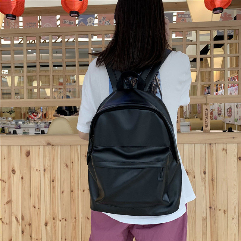 学生シンプルな無地バックパック高校生スクールバッグ女子学生韓国語バージョンシンプルな多用途旅行バックパック|undefined