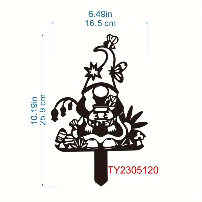 铁艺铁制工艺品金属制品金属侏儒装饰庭院标志墙艺术花园增添感觉详情1