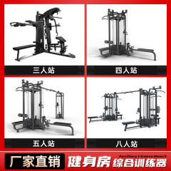 3人用、4人用、5人用、8人用、複数人用の総合トレーニング用業務用ジム挿入式筋力トレーニング器具