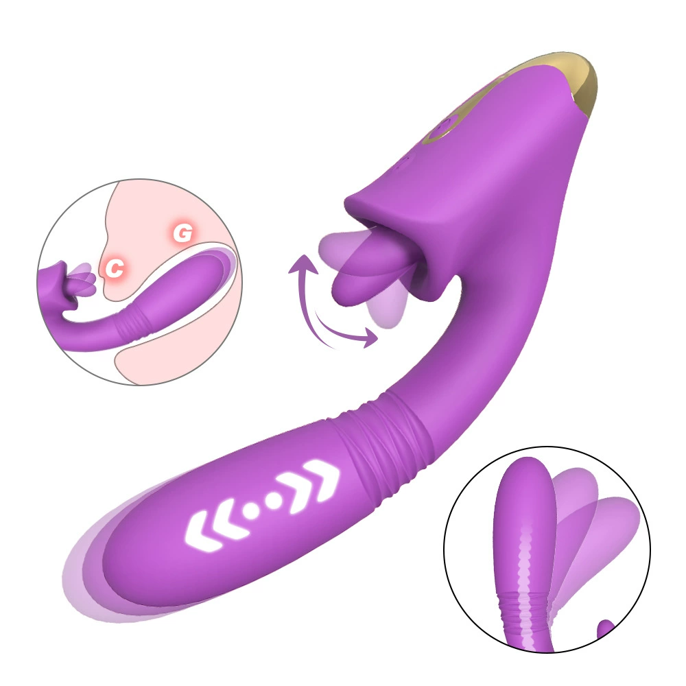 Telescopic Heated Vibrator, Strong Vibration, Telescopic & Heating Function, Multiple Colors