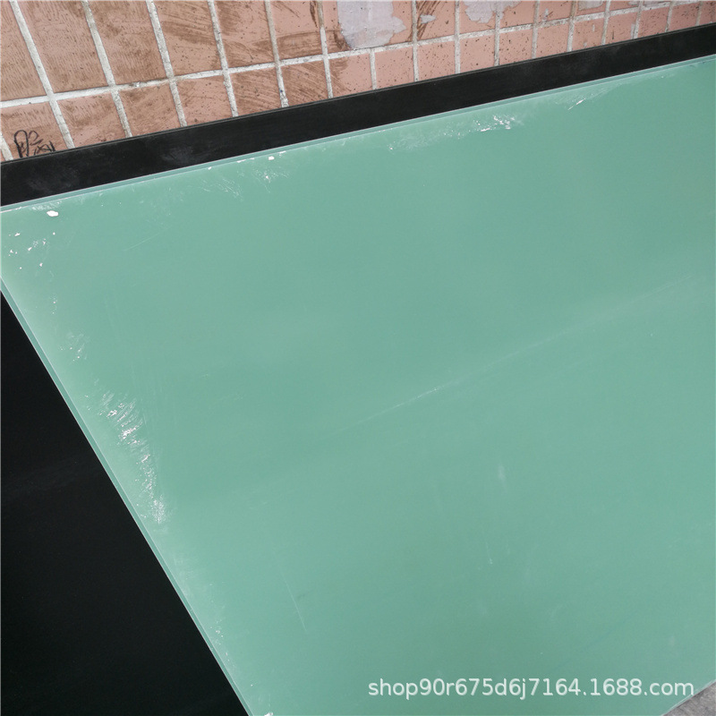 水绿色玻璃纤维板耐高温合成石板绝缘fr4雕刻加工3240环氧树脂板