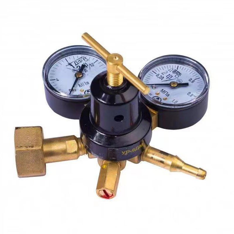 俄式氧气表G3/4 丙烷减压器W21.8二氧化碳表乙炔减压阀压器氩气表
