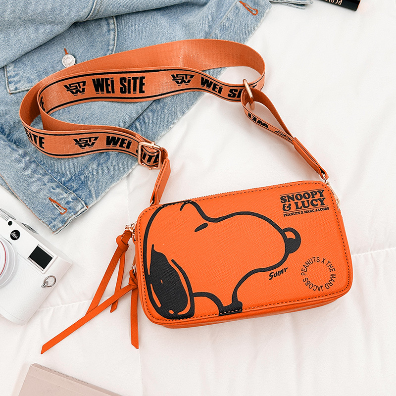 Bolso cuadrado pequeño estilo explosivo transfronterizo, color de contraste femenino, graffiti, bolso de puddy, bolso de mensajero de un solo hombro de moda, bolso de cámara de teléfono móvil