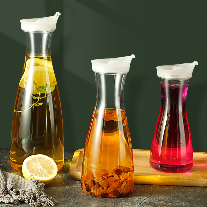 Pc jarra de vino acrílica botella de agua fría plástico para el hogar bebida resistente a altas temperaturas olla de jugo restaurante bar olla comercial