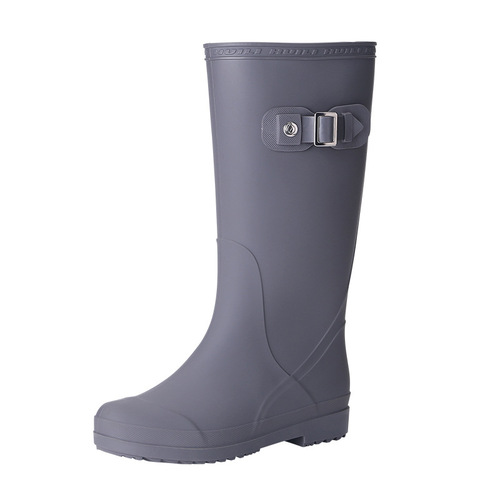 Reebok Rain Boots Women's 873 High Top Fashion Rain Boots Waterproof Anti-Slip Water Shoes Thickened Rubber Boots Shoe Cover