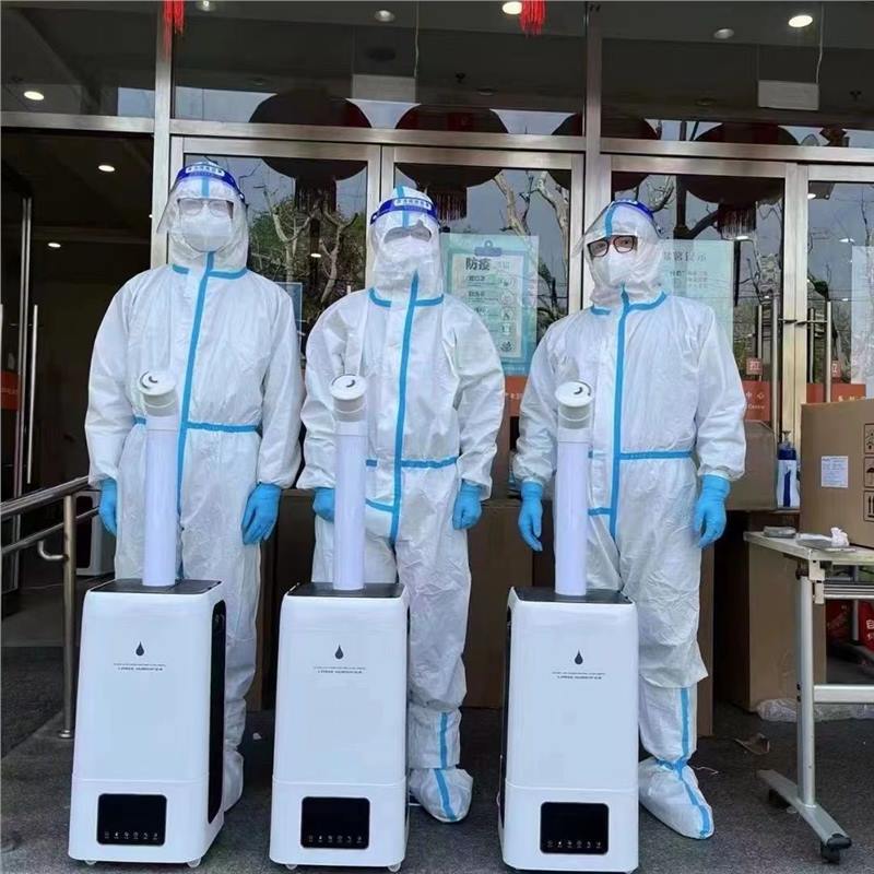 23 litros de desinfección por inducción infrarroja pulverizador de pulverización de gran capacidad de niebla humidificador industrial puerta de desinfección