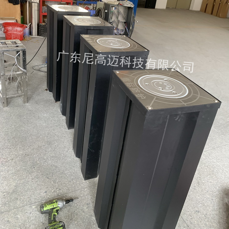 安徽合肥半自动升降柱304不锈钢成品液压防撞立柱浅埋式手动伸缩